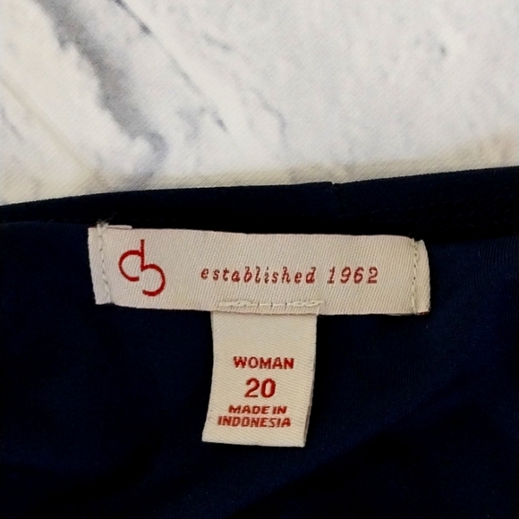 DB Blue Dress w Attached Cardigan Plus Size 20 - Picture 5 of 5